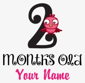 Clipart Baby Banner - 2 Month Old Banner, HD Png Download, Transparent PNG