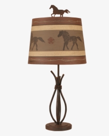 Rust Streaked Iron Stack Accent Lamp W/ Running Horse - Lamp, HD Png Download, Transparent PNG