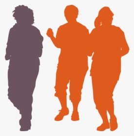 Transparent Women Silhouette Png - Orange People Silhouette Png, Png Download, Transparent PNG