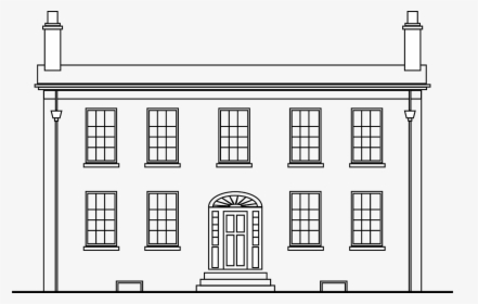 Mansion Colonial Home Canada Free Photo - Georgian Colonial House Drawing, HD Png Download, Transparent PNG