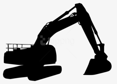 Vector Free Excavator Silhouette, HD Png Download, Transparent PNG