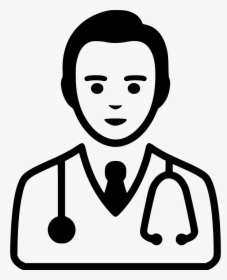 Doctor - Doctor Cartoon Black And White, HD Png Download, Transparent PNG