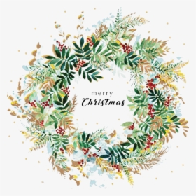 Christmas Wreath Png Background Image - Christmas Garland Background Png, Transparent Png, Transparent PNG