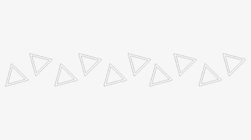 White Triangle Triangles Whitetriangle Underline - Triangle, HD Png Download, Transparent PNG