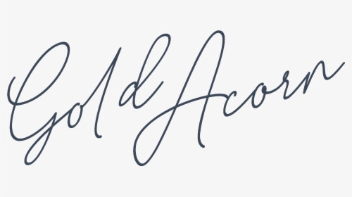 Goldacornco Wordmark-navy - Calligraphy, HD Png Download, Transparent PNG
