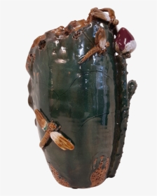Lotus Leaf Dragon Fly Sculptured Vase - Beetle, HD Png Download, Transparent PNG