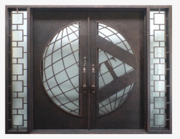 Custom Commercial Wrought Iron Door - Architecture, HD Png Download, Transparent PNG