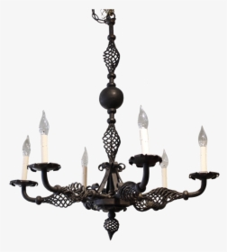 French Provincial Style Wrought Iron Chandelier, HD Png Download, Transparent PNG