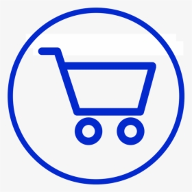 Transparent Carrito De Compras Png - Blue Shopping Cart Png, Png Download, Transparent PNG