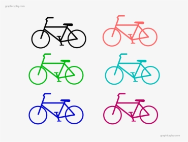 Simple Bicycle Vector, HD Png Download, Transparent PNG