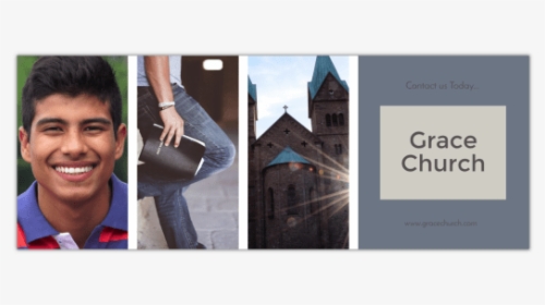 Church Collage Facebook Cover Template Preview - Brochure, HD Png Download, Transparent PNG