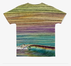 Wave Pattern 2 ﻿classic Sublimation Adult T Shirt - Sea Otter, HD Png Download, Transparent PNG