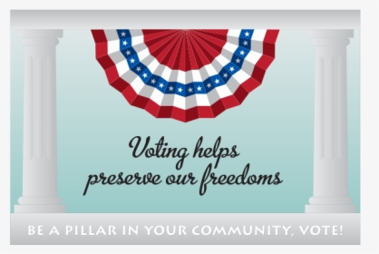 Voting Helps Preserve Our Freedoms Banner Vector Graphics - Map, HD Png Download, Transparent PNG