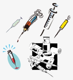 Syringe Clipart Material - Drug Needle, HD Png Download, Transparent PNG