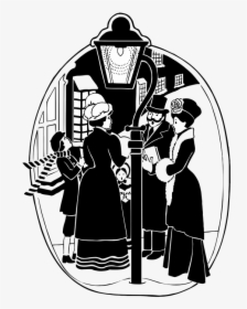 Clipart Victorian Christmas Carolers, HD Png Download, Transparent PNG