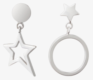 Luo Linglong S925 Sterling Silver Moon Earring Women - Earrings, HD Png Download, Transparent PNG