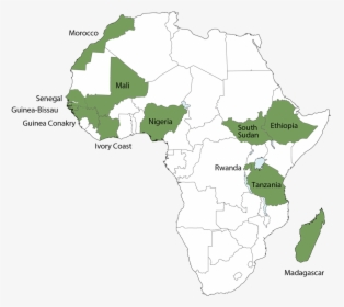 Map Of Africa No Background, HD Png Download, Transparent PNG