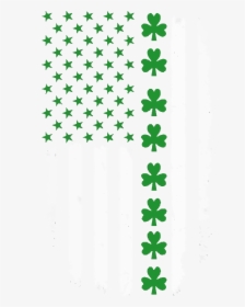 Transparent Usa Flag Black And White Png - Irish American Flag Art, Png Download, Transparent PNG