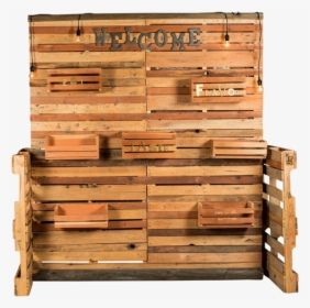 Reclaimed Pallet Facade - Chest Of Drawers, HD Png Download, Transparent PNG