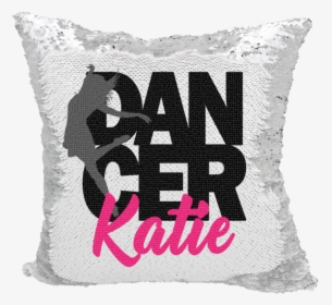 Handmade Personalized Dancer Reversible Sequin Pillow - Cushion, HD Png Download, Transparent PNG