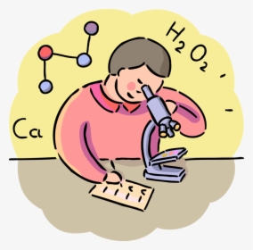 Vector Illustration Of Chemistry Class Student With, HD Png Download, Transparent PNG