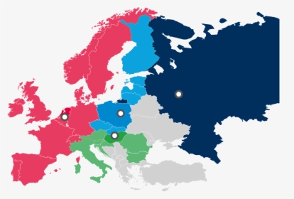 Orange Map Of Europe, HD Png Download, Transparent PNG