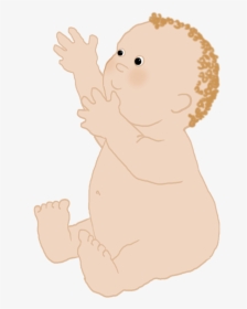 Cute Baby With Blond Curls - Illustration, HD Png Download, Transparent PNG