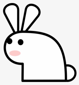 Transparent Rabbit Outline Png - Rabbit Clip Art, Png Download, Transparent PNG