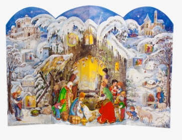 Advent Calendar Nativity Scene - Traditional Advent Calendars, HD Png Download, Transparent PNG