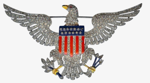 Magnificent Soaring Eagle Brooch Designer Alfred Philippe - Bald Eagle, HD Png Download, Transparent PNG
