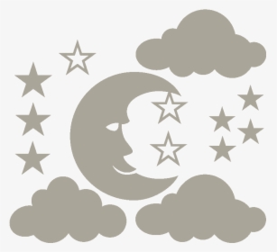 Sticker Toiles Lune Et - Rising Star Drawings, HD Png Download, Transparent PNG
