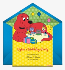 Clifford The Big Red Dog Party Invitation, HD Png Download, Transparent PNG
