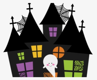 Haunted House Clipart Svg - Cute Halloween Clipart Free, HD Png Download, Transparent PNG
