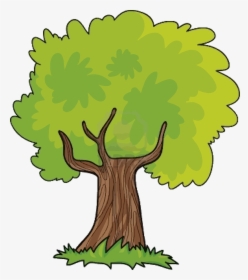 New Green Tree Clipart Png - Animated Cartoon Tree, Transparent Png, Transparent PNG