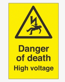 High Voltage Png - Danger Of Death Sign, Transparent Png, Transparent PNG