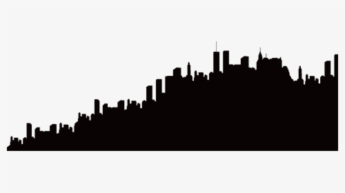 Silhouette Skyline City - Transparent Building Silhouette Png, Png Download, Transparent PNG