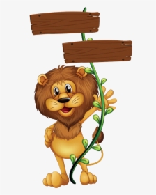 Rope Grip Lion With Royalty-free Free Png Hq Clipart - Lion Cartoon Images In Png, Transparent Png, Transparent PNG