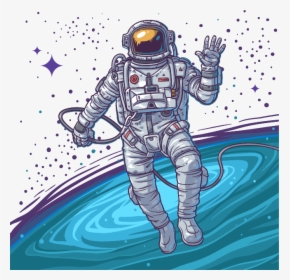 Transparent Floating Stars Png - Astronaut Drawing Png, Png Download, Transparent PNG