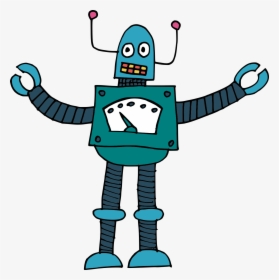 6 Silly Cartoon Robot Vector 2, HD Png Download, Transparent PNG