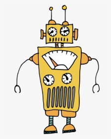 6 Silly Cartoon Robot Vector 6, HD Png Download, Transparent PNG