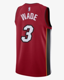 Dwyane Wade Nike Miami Heat Statement Red Swingman - Miami Heat Jersey Png Transparent, Png Download, Transparent PNG