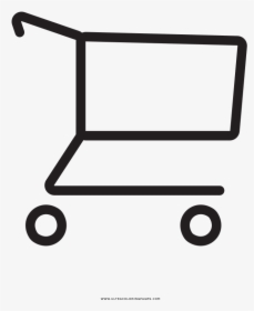 Carrinho De Compras Coloring Page, HD Png Download, Transparent PNG