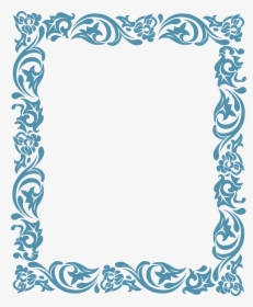 Decorative Blue Rectangular Frame - Project Front Page Design, HD Png Download, Transparent PNG