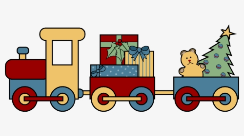 Train With Toys Clip Art - Christmas Toy Clip Art, HD Png Download, Transparent PNG