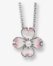 Nicole Barr Designs Sterling Silver Dogwood Necklace-white - Necklace, HD Png Download, Transparent PNG