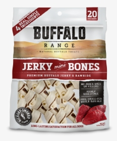 Buffalo Range All Natural, Grain Free Jerky Mini Bone - Buffalo Range Jerky Mini Bones Dog Treats Hickory, HD Png Download, Transparent PNG