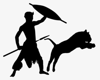 Warrior Fighter Tiger Free Photo - African Warrior Silhouette, HD Png Download, Transparent PNG