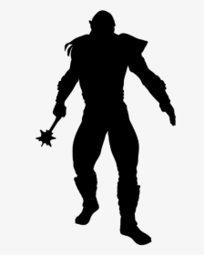 Silhouette Zombie Clipart, HD Png Download, Transparent PNG