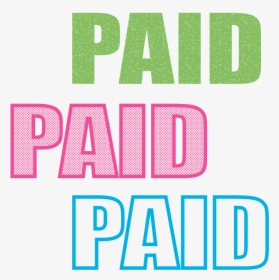 Paid Stamp Image Png -paid Stamp 4912 Neon Body Colour - Paid Stamp Pink, Transparent Png, Transparent PNG