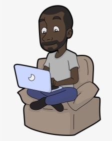 File Black Cartoon Guy, HD Png Download, Transparent PNG